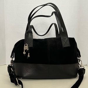 Uno De 50 Suede Leather Satchel Crossbody Purse Tote/ & free UNO BRACELET 🤩